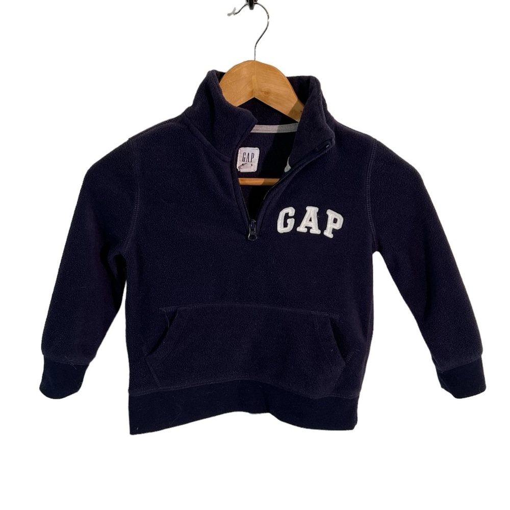 Boy Gap Blue 1/2 Zip Fleece Sweatshirt Size XS